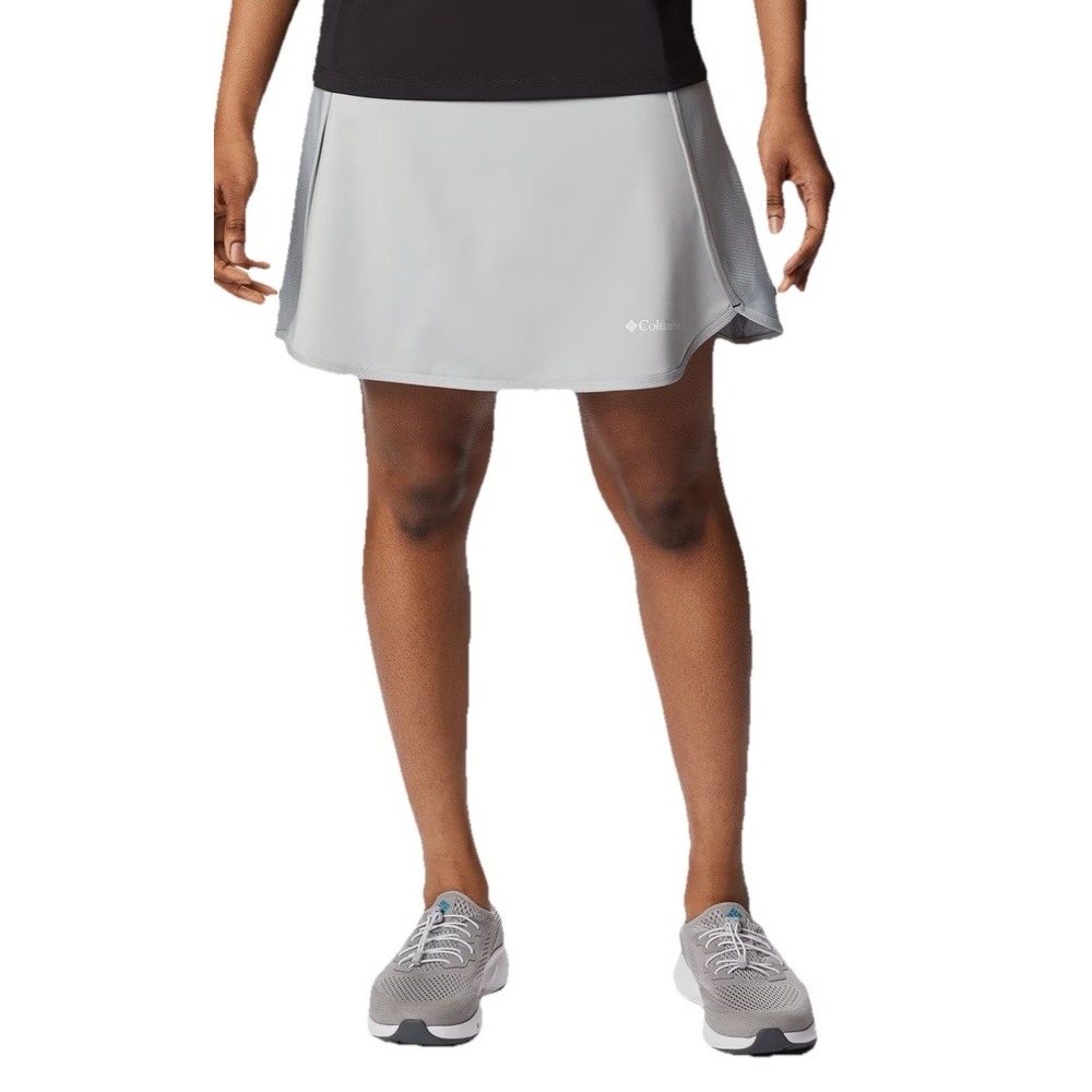 Columbia Golf Gray Mesh Omni-Wick Up Next Skort Tennis Pickleball Women's XL $60